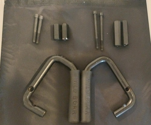 Front Wild Boar Grab Handles For 2007 - 2018 Jeep Wrangler JK JKU 2-Door - Picture 2 of 6