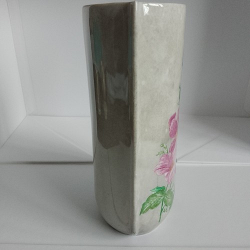 VTG West German Grey Marble Effect Floral Heavy Vase Seltmann Weiden Bavaria - Picture 8 of 10