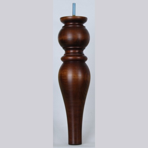 2 Turned WOODEN Legs Replacement FOOTSTOOL legs E846-DDMw 300mm (12") CHAIR - Picture 3 of 3