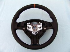 BMW M TECHNIC STEERING WHEEL E39 M5, E46 M3, NEW LEATHER AND CINNAMON TOP STRIPE