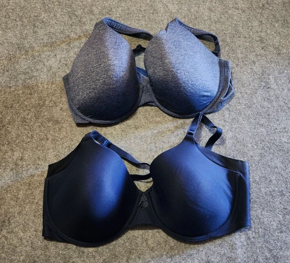 Lote de 2: Sujetador Olga Talla 42D Luxury Lift, Sujetador Ambrielle Talla 42D Ambos Azul Foto 4 de 4