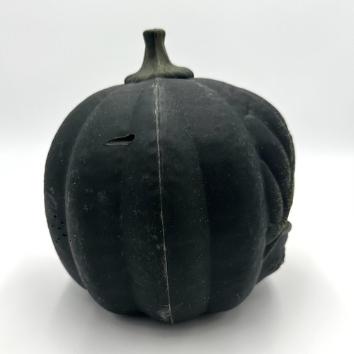 Blow Mold Halloween Monster Eye Jack-o-lantern Black Pumpkin Light Sound 7.5” - Picture 3 of 8