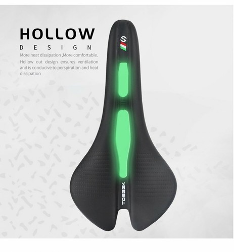 TOSEEK MTB Bicycle Saddle Road Bike Ultralight Racing Seat Hollow Seat Rail Sadd - Picture 11 of 21