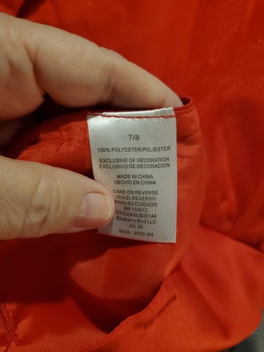 Mädchen Blueberi Boulevard Gänseblümchen Mantel & Kleid Set, rot 7/8 - Bild 9 von 10