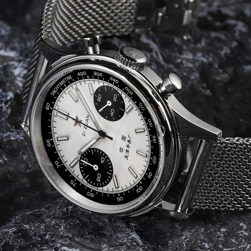 42mm China Aviation Chronograph Quarz 1963 Uhr für Herren 21 Zuan Pilot - Bild 2 von 27