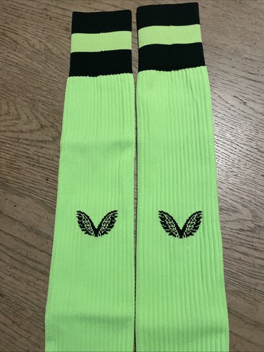BNIP CASTORE 2022-23 CHARLTON ATHLETIC GK ISSUE THIRD LIME “FOOTLESS” SOCKS XLG - Imagen 4 de 9