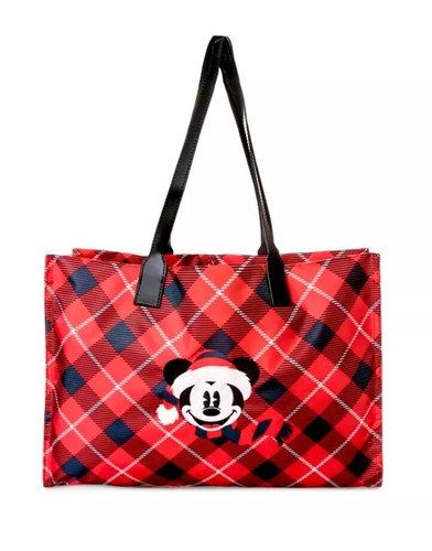 2023 DISNEY MICKEY MOUSE WEIHNACHTSMANN WEIHNACHTEN URLAUB KARIERT BEUTELTASCHE