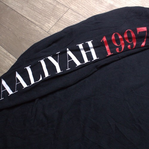 FRCHS x Aaliyah Share My World Tour 1997 Women’s Black Long Sleeve Shirt Sz 3X - Picture 3 of 7