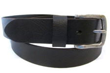 Men's 40" Black Leather Belt