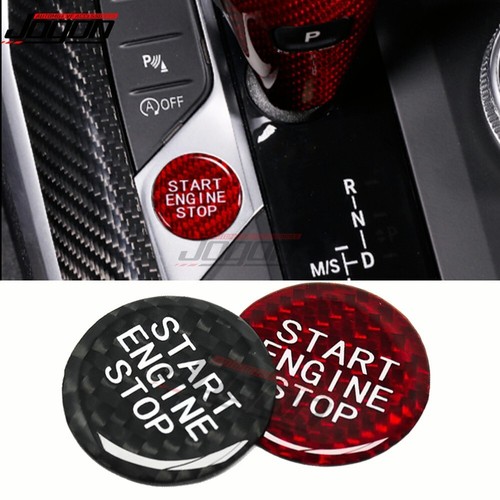 Red Carbon Engine Start Push Button Trim For BMW G20 G22 X5 G05 X6 G06 X7 G07 Z4 - Picture 2 of 8
