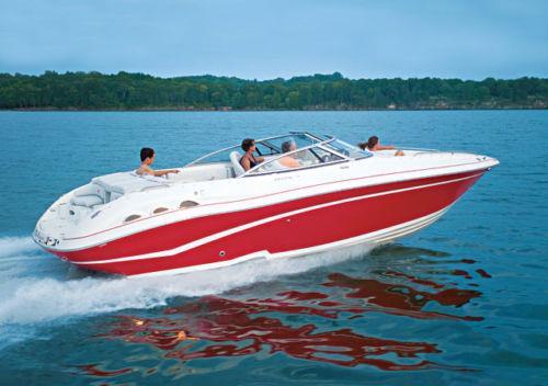 6.25oz SEMI-CUSTOM BOAT COVER FITS RINKER 262 BR SWIM PLATFORM I/O 2005-2005 - Picture 1 of 5