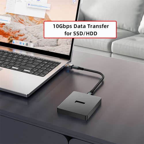 3pcs/lot Smart LED USB-C to USB3.2 Type-A Adapter OTG 10Gbps 40Gbps 120W 240W - Picture 5 of 7