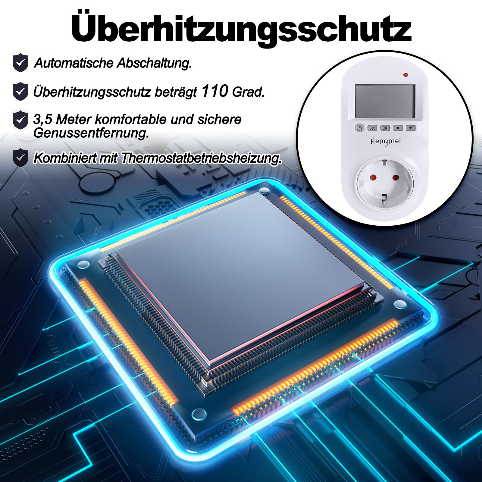 Details zu 300W-1000W Infrarotheizung Deckenheizung Heizpaneel mit Thermostat Kinderzimmer Günstige hohe Bewertung