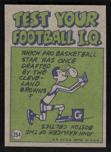 1972 Topps Football 133-263 See Scans SET BREAK Most are EX/NM/MT Pack Fresh! - Picture 333 of 353