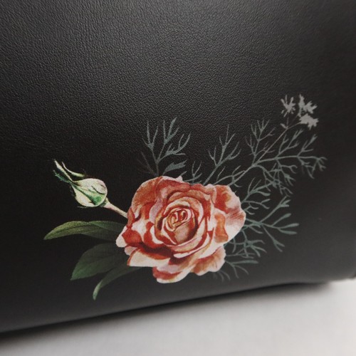 Dark Butterfly Crossbody Bag Purse Floral Flap Gothic Flowers Thorn & Fable NEW - Picture 8 of 17