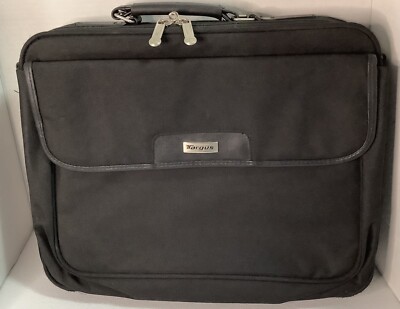 Targus Laptop Bag Soft Carry Briefcase Black Fits 15  Laptop (No Shoulder Strap)