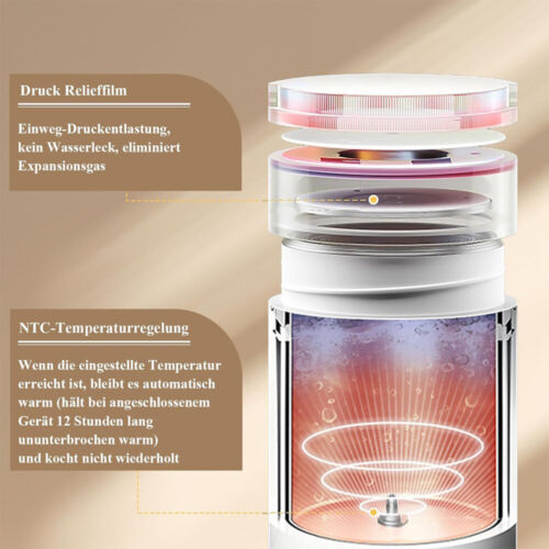 Reise Wasserkocher Klein Elektrische, Tragbarer Wasserkocher Mini Wassertasse - Bild 10 von 24
