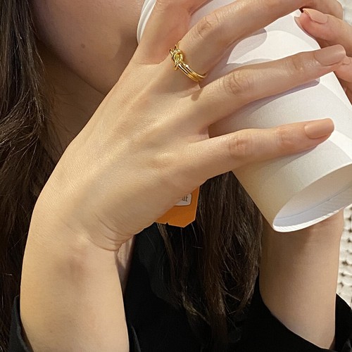 New Korean Style Unique Unisex 925 Sterling Silver Knot Ribbon Bold Open ring - Picture 28 of 31