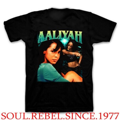 AALIYAH THE QUEEN OF R&B RAP HIP HOP T SHIRTS MEN'S SIZES
