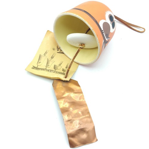 1980's Southwest Mission Era Outdoor Windbells/Chime, Tesa, Pottery Copper 3" - Picture 5 of 6