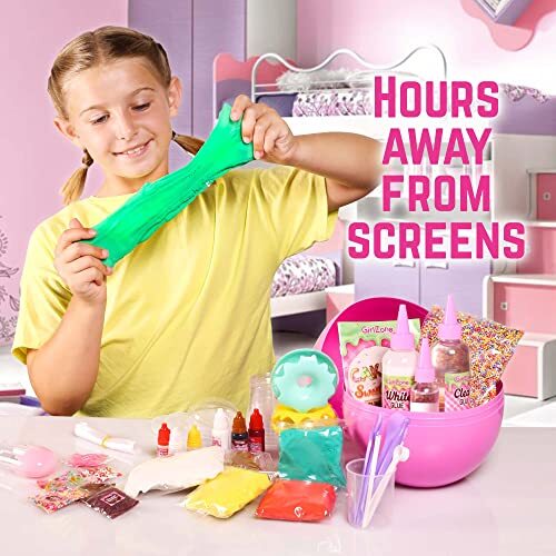GirlZone Cakes & Sweet Treats Slime Egg Fun Clay and Slime Kit to Make Slime ... - Picture 8 of 8