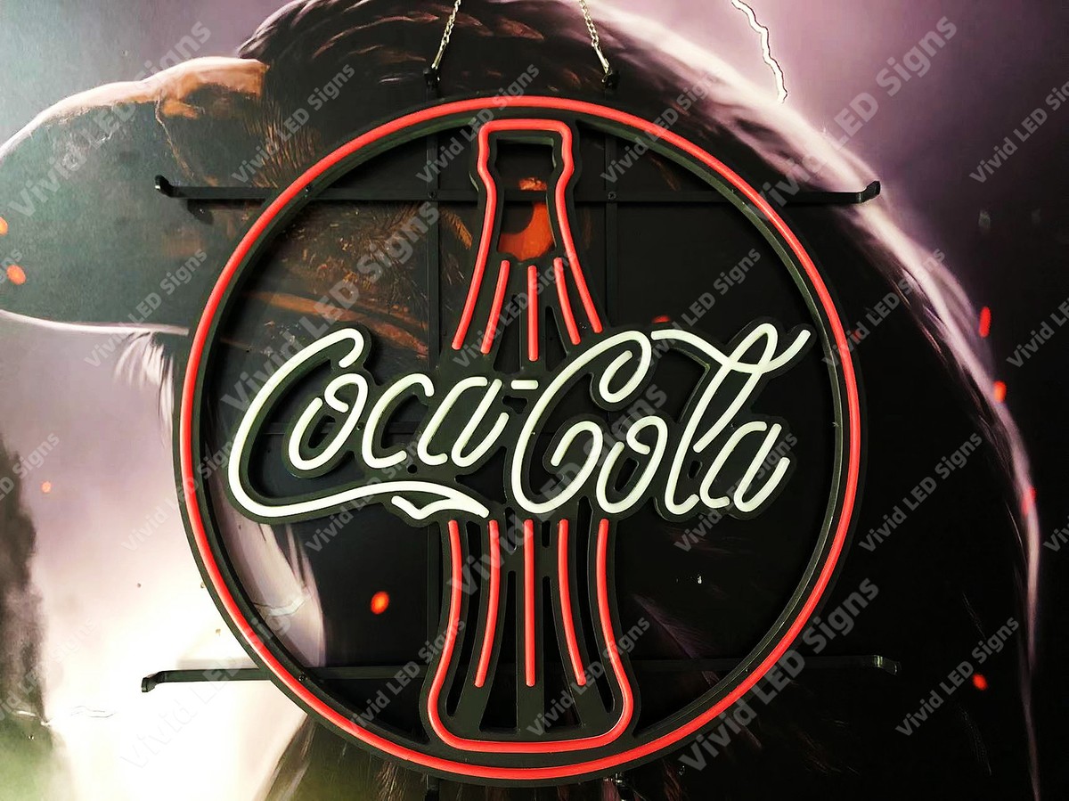 Coca-Cola スタンド看板 LED照明付き Coca-Cola スタンド看板 LED照明付き ライト・照明