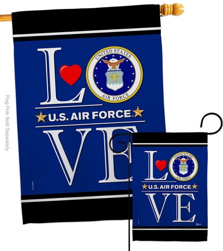 US Air Force Love Garden Flag Armed Forces Small Decorative Gift House Banner - Picture 4 of 13