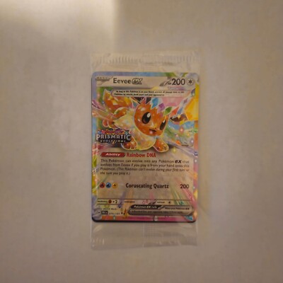 Eevee EX Prismatic Evolutions Sealed & STAMPED Surprise Box