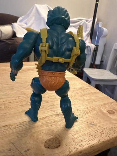 Mer-Man 100% Completo He-Man Masters of the Universe MOTU 1982 Cabeza Suave De Colección - Imagen 7 de 9