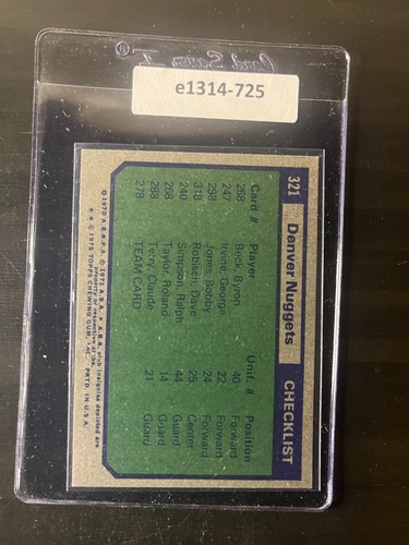 1975-76 Topps Basketball Set-Break NM/MT or better. Complete your set! - Picture 269 of 285