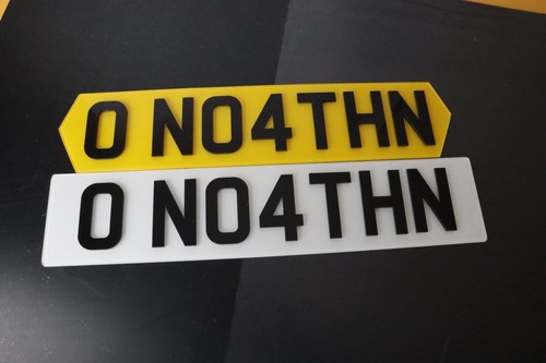 Blank Lambo Hex Supercar Number Plate PRE-ROLLED Acrylic + Reflective - Picture 4 of 4