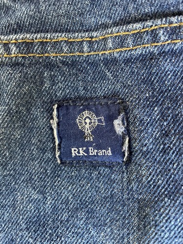 RK Brand Men's Size 33 X 32 Straight Leg Medium Wash 100% Cotton Jean Work - Picture 3 of 7