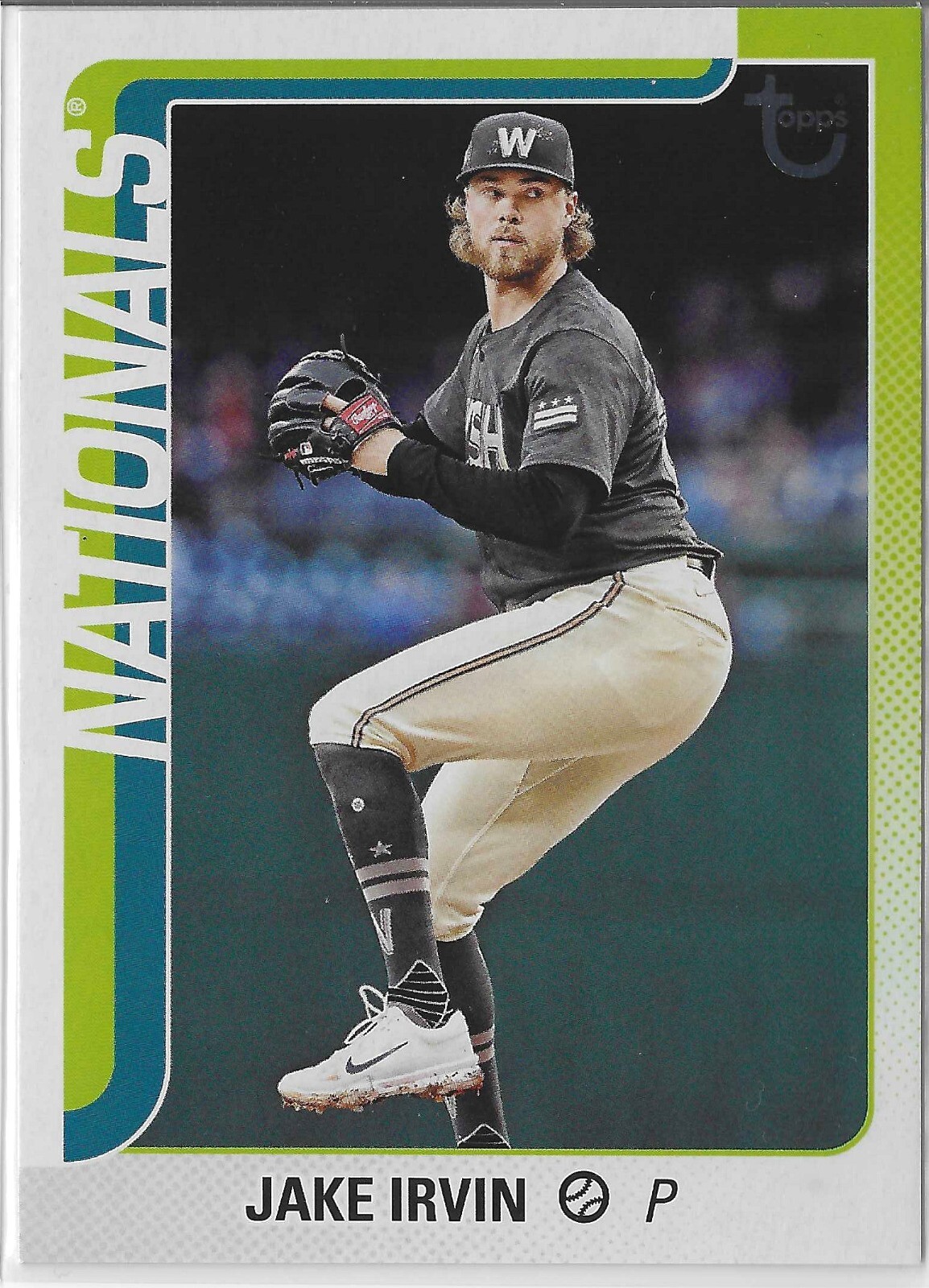 2025 Topps Series 1 Baseball Jake Irvin #197 Vintage Stock #'d 61/99