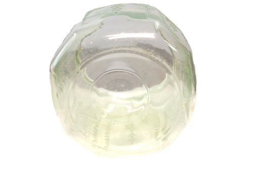 Vintage depression glass cookie jar with lid lime green glass - Picture 6 of 10