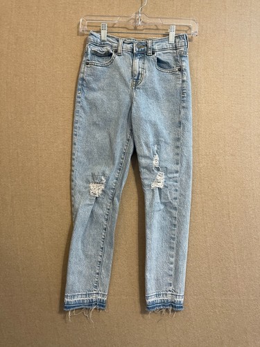 Cat & Jack Jeans Kid's 10 Blue Denim Elastic Waist - Picture 1 of 12
