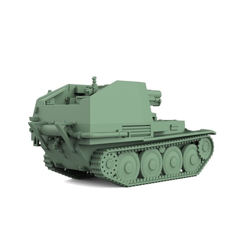 1/700 Militär Modellbausatz German 38T PzKpfw Gitter Selbstfahrende Artillerie - Bild 3 von 8