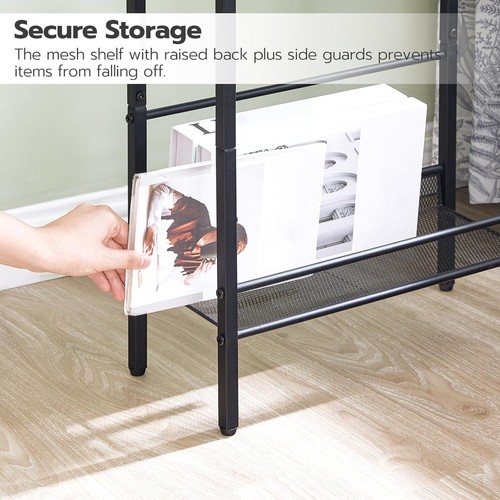 HOOBRO Slim Side Table with Charging Station Narrow End Table Bedside Table - Picture 8 of 9