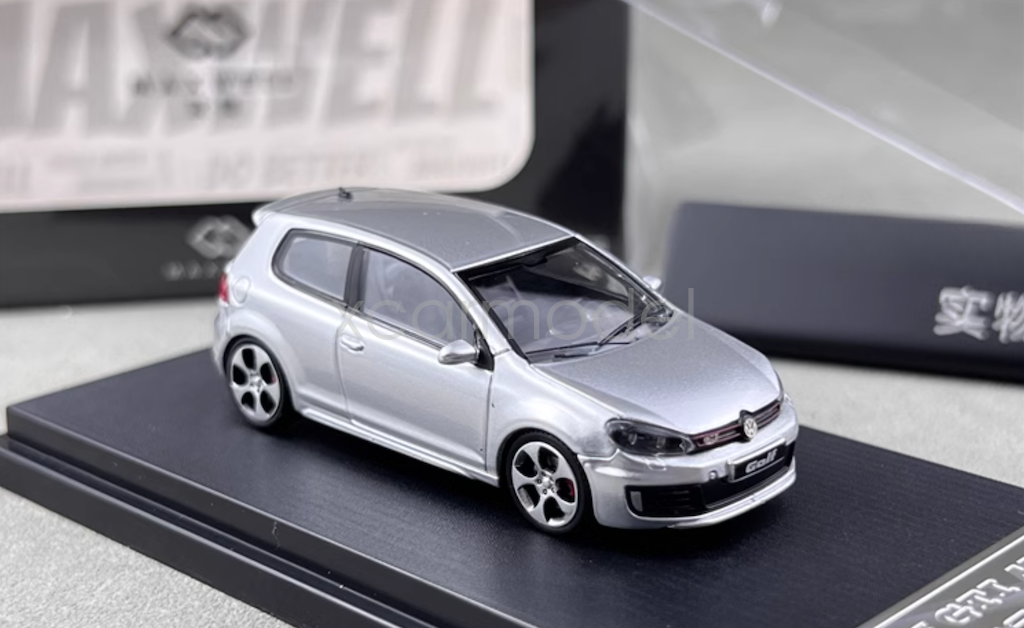 Maxwell 1:64 Scale Silver For VW Golf GTI MK6 Coupe Sports