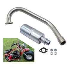 New Exhaust W/ Muffler Fits Coleman CT200U-EX Camo 196cc / 6.5HP Gas Mini Bike
