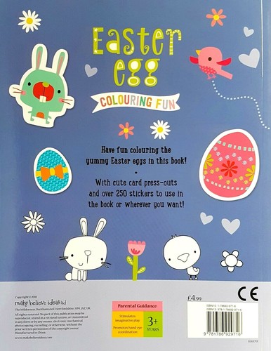 CHILDREN'S EASTER ACTIVITY COLOURING STICKER BOOK Puzzle Games Fun Dot Kids🐰 - Bild 35 von 160