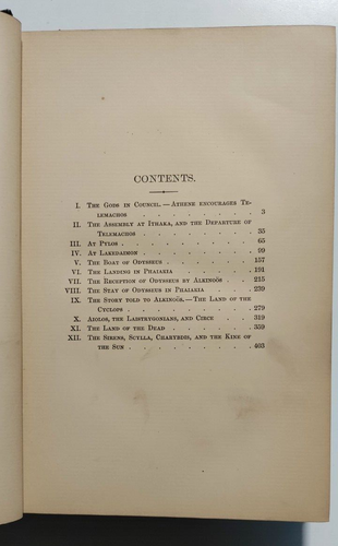 George Palmer, Trans. - The Odyssey of Homer - 1st Ed. Boston - 1884 (Inscribed) - Picture 11 of 12