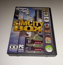 THE SIM CITY BOX PC DVD-ROM 4 Disc Set 5 Great Games Societies SnapCity Carnival