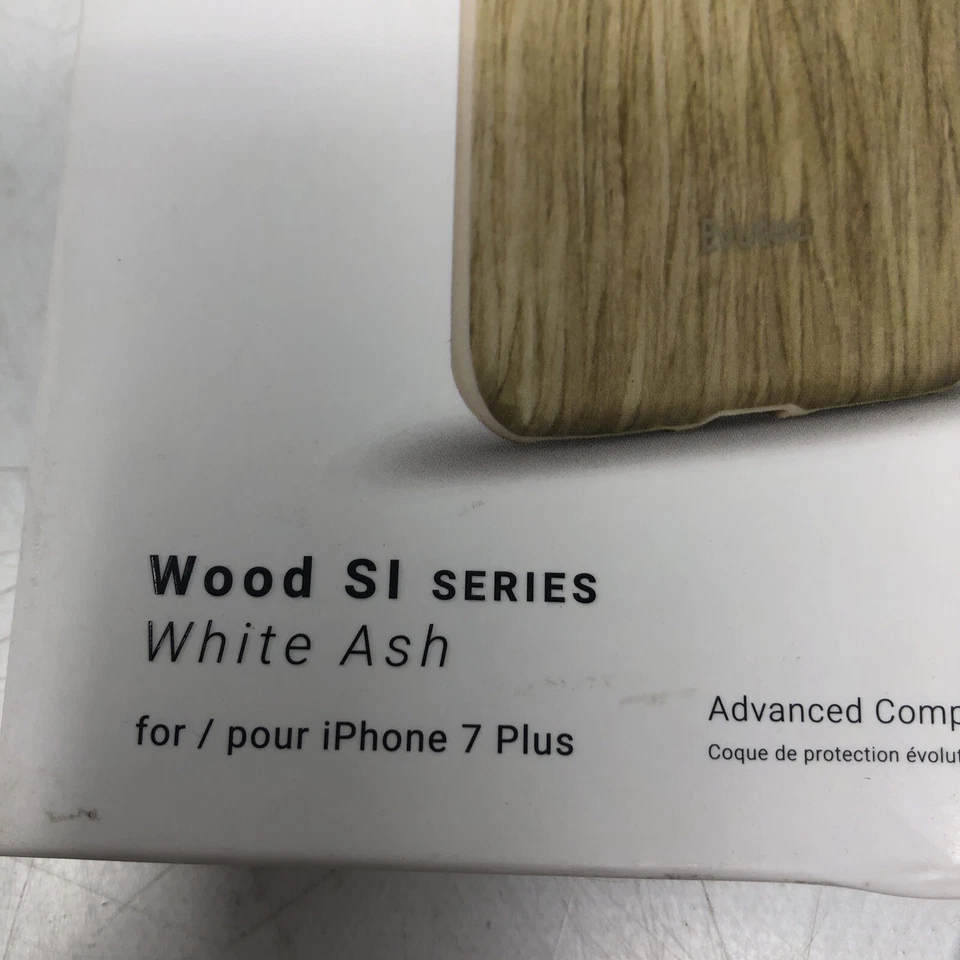 Funda Compuesta Avanzada Evutec Madera Serie Si BLANCA CENIZA para iPhone 7 Plus Foto 3 de 4