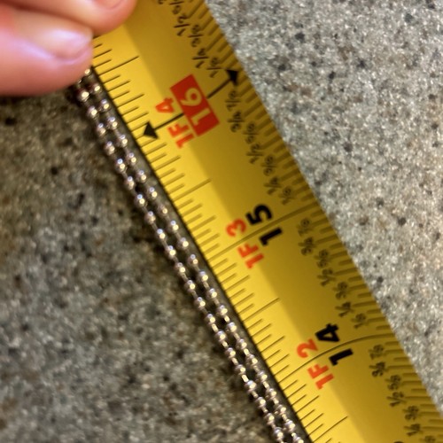 3 36" Beaded Military Nickel Plated Steel Army Dog Tag Ball Chain cutto any size - Picture 3 of 10