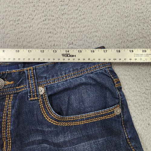 Seven7 Jeans Mens 36x32 Blue Denim Straight Leg Medium Wash 34x30 Actual Pockets - Picture 8 of 18