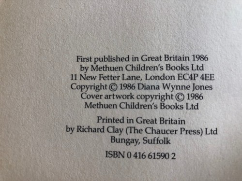 Howl's Moving Castle by Diana Wynne Jones: HCDJ 1st Edition. London: 1986 Rare - Picture 12 of 23