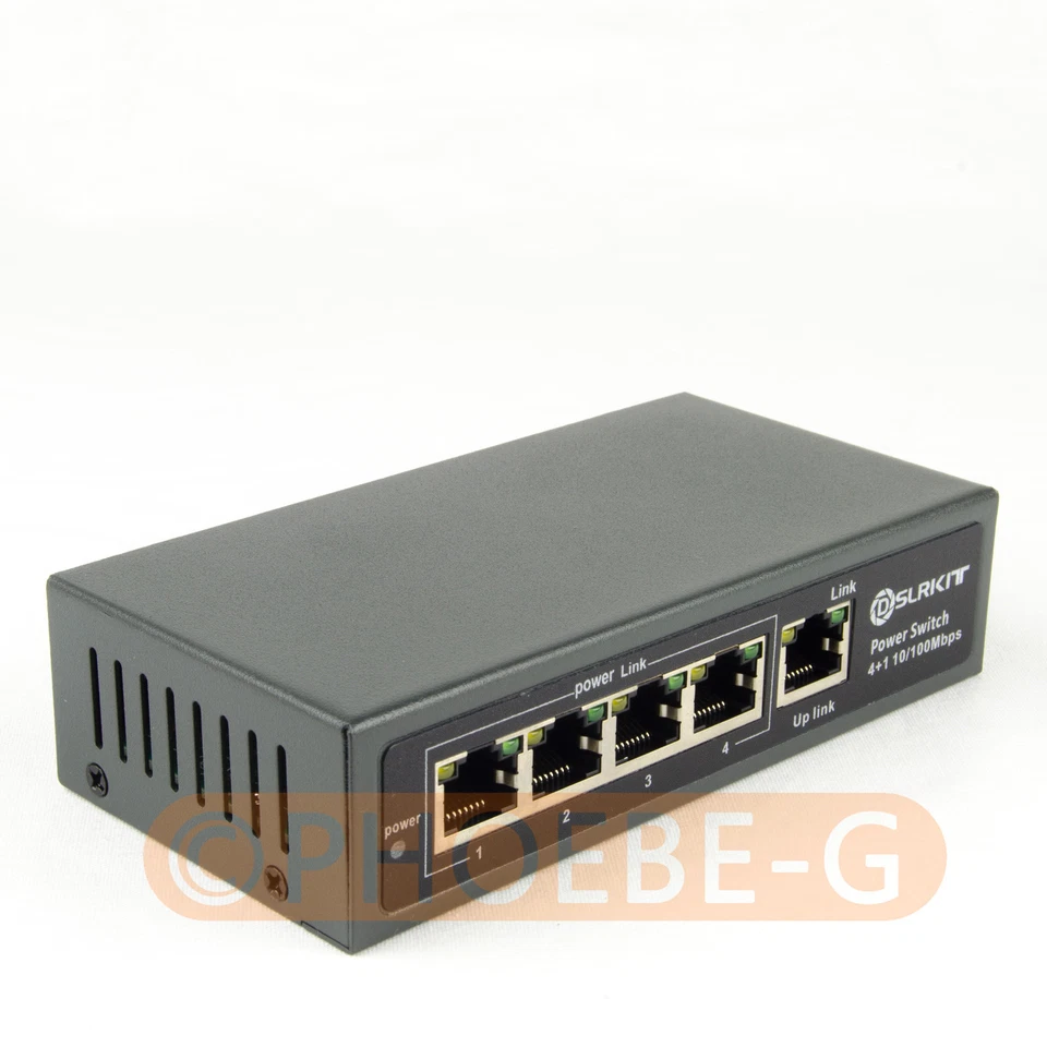 78watt 5 Port 4 PoE Switch 802.3af 802.3at Power Over Ethernet PSE14AT EUtype - Image 4 of 4