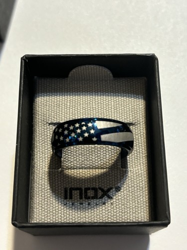 Men's Stainless Steel Ion Plated Spinner American Flag Ring - 40% Off!!! - Picture 6 of 12