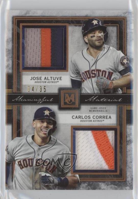 2020 Topps Museum Collection Copper /35 Carlos Correa Jose Altuve #DMR-AC