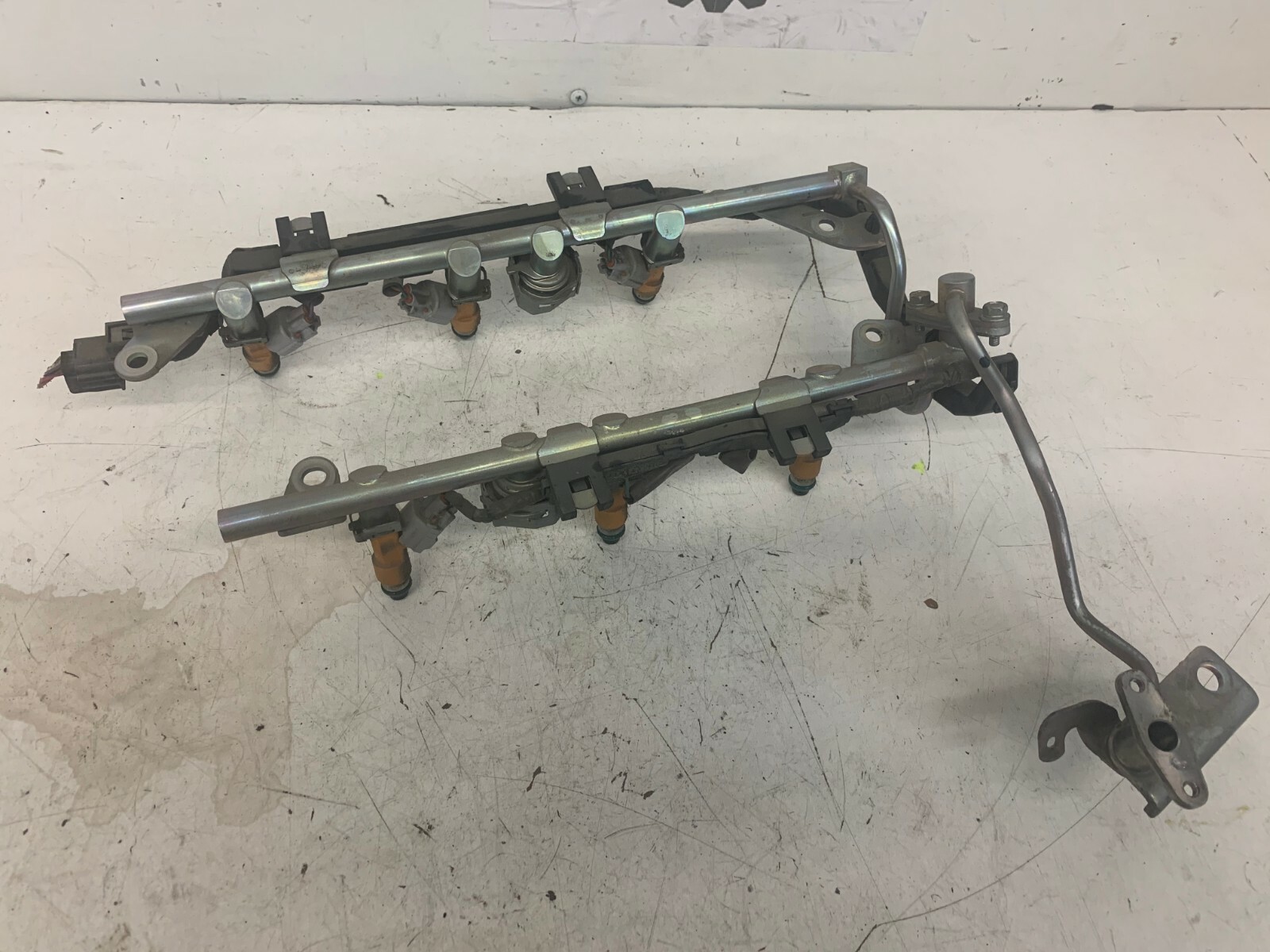 20082015 INFINITI G37X Q50 ENGINE 3.7L FUEL INJECTORS SET OF 6 W/ RAIL OEM eBay